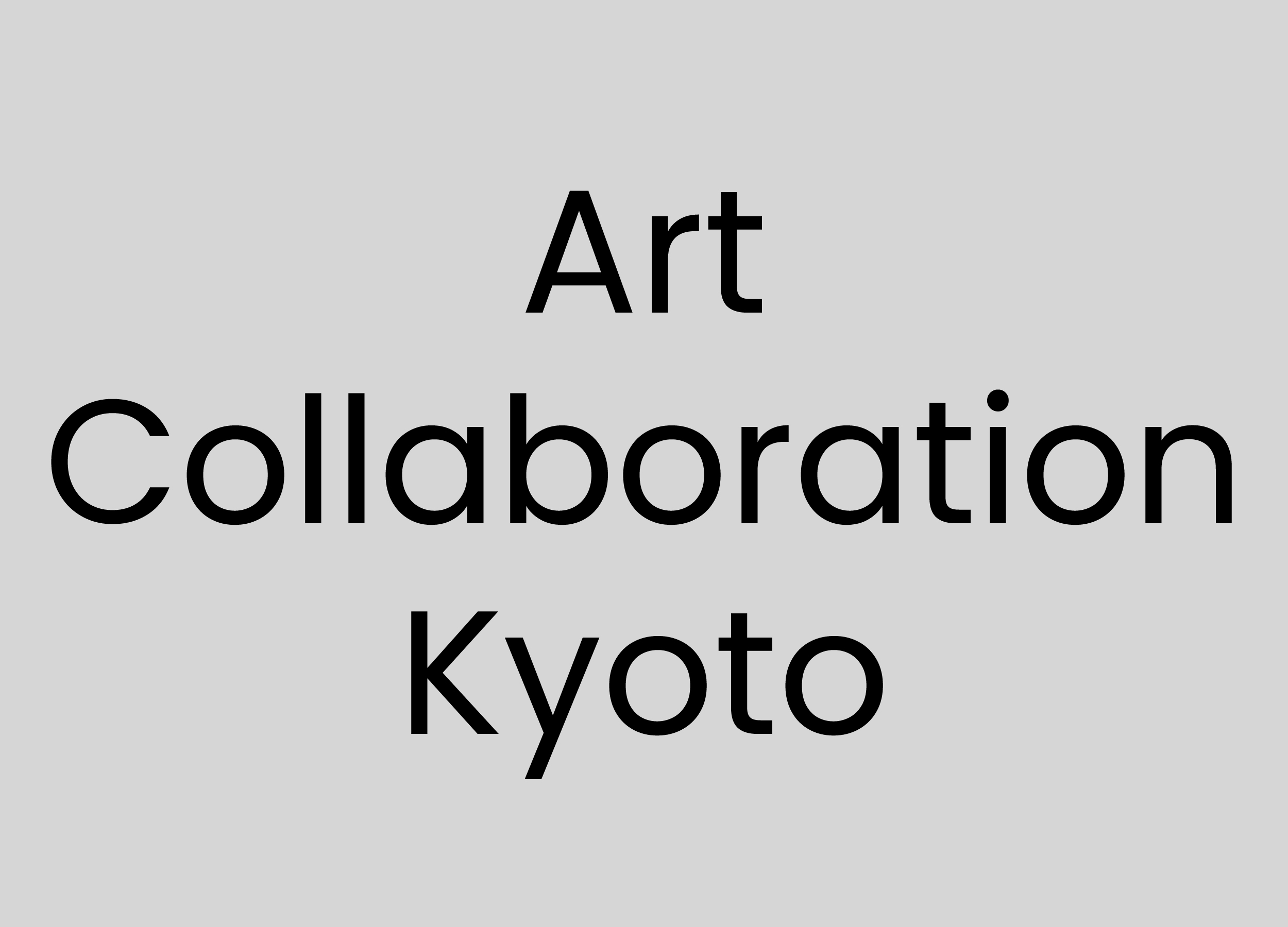 Art Collaboration Kyoto